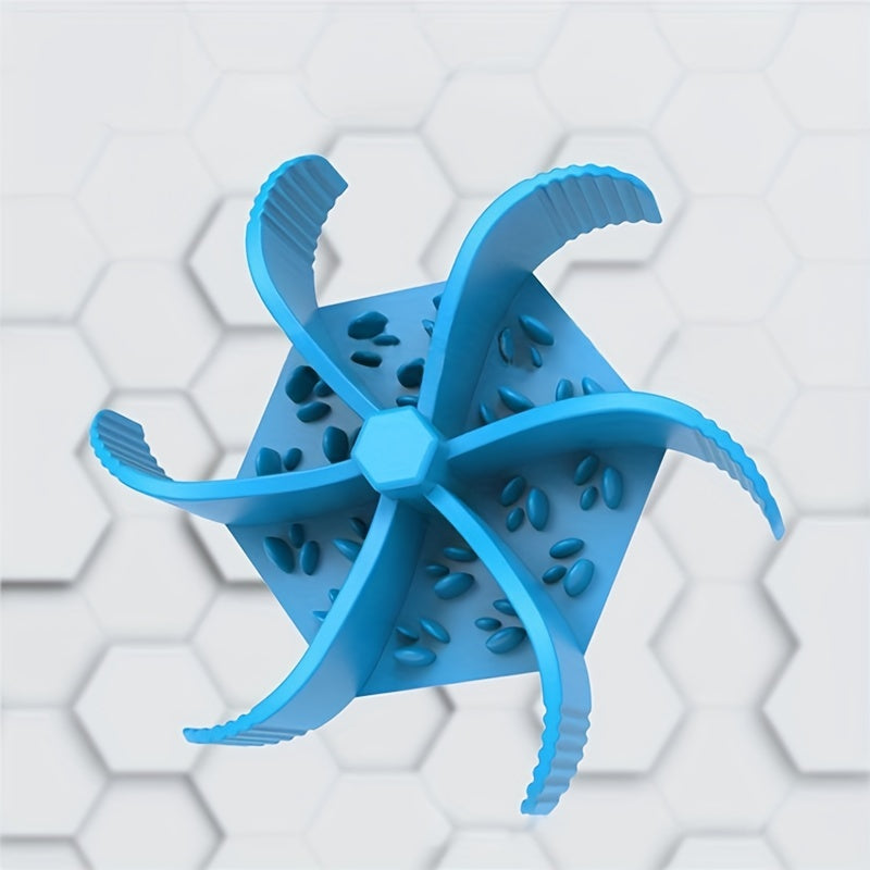 New Arrival Silicone Hexagon Food Divider Dog Slow Eating Mat Pet Eat Feeding Lick Pad With Suction For Animal Bathing Grooming